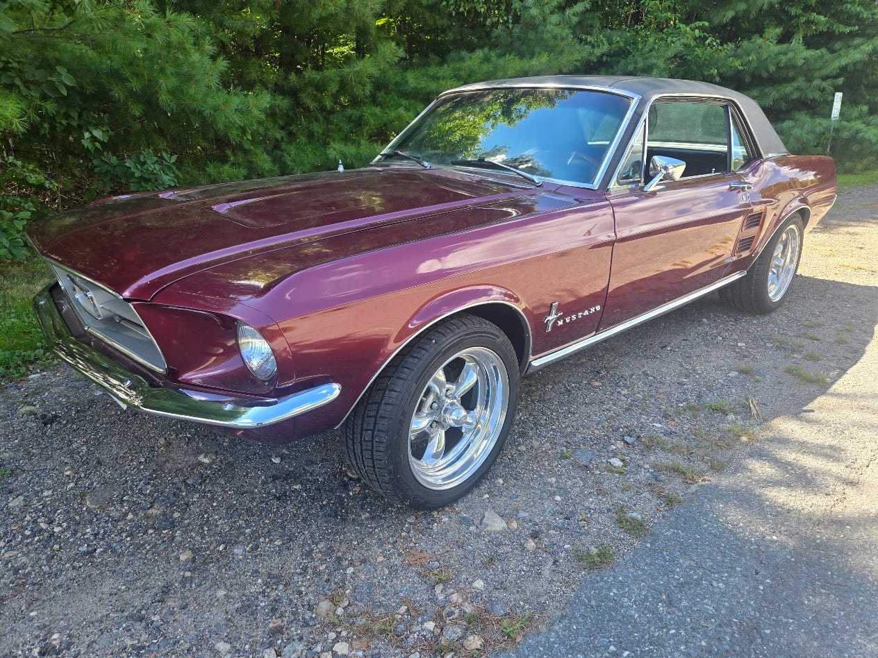 Burgundy classic car from Second Act Classics